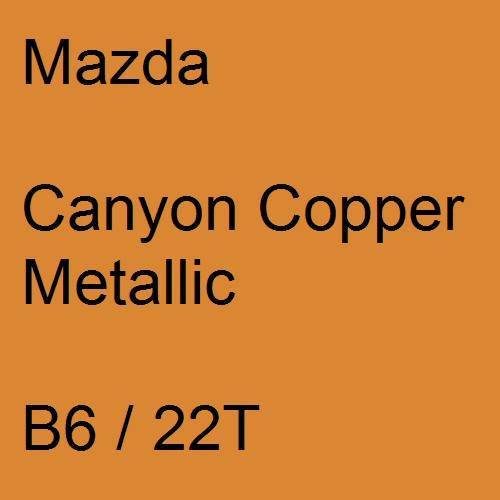 Mazda, Canyon Copper Metallic, B6 / 22T.